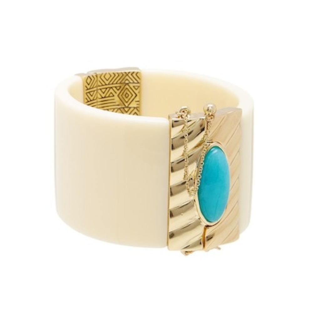 NWT House of Harlow Ivory Hinge Bracelet